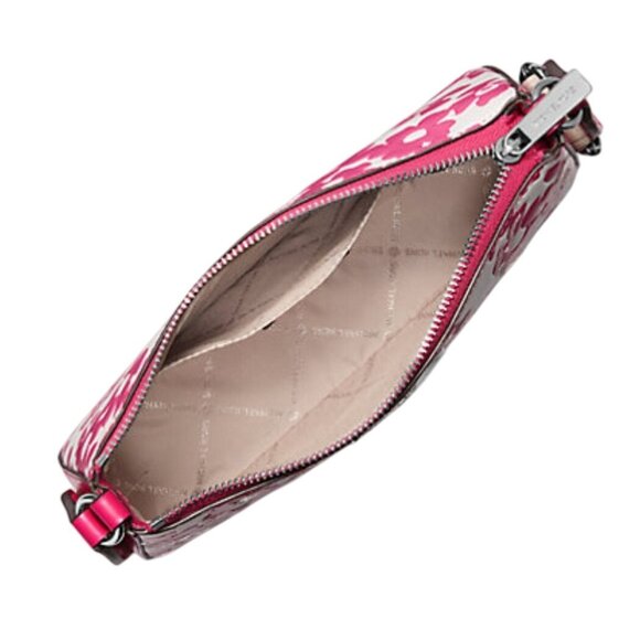 NEW Michael Kors Floral Jet Set S Crossbody W/ Tech Attachment Bag Dragon fruit - Picture 10 of 10
